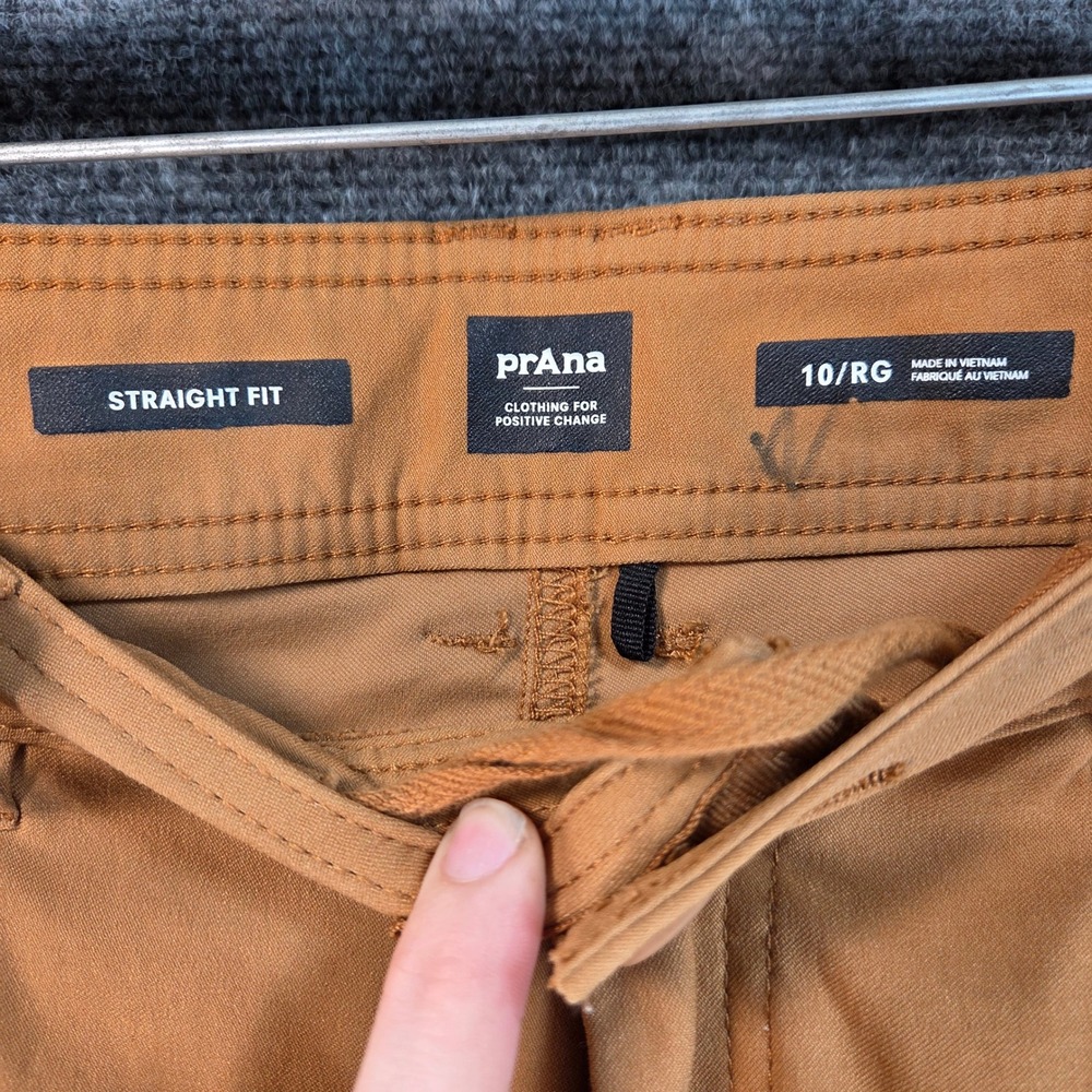 Prana Halle II Hiking Pants Womens 10 Tan Straight Fit Outdoor Trail Utility - Picture 9 of 16